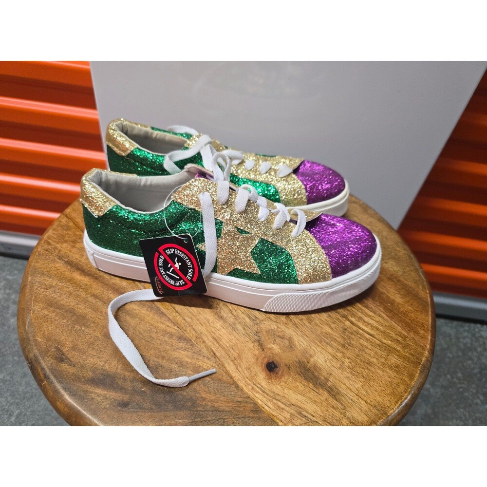 La Forst Mardi Gras Sneakers Size 8 NWT